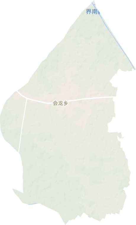 会龙镇地形地图