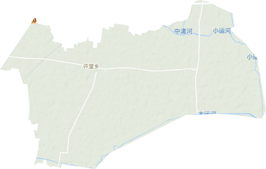 许堂乡地形地图