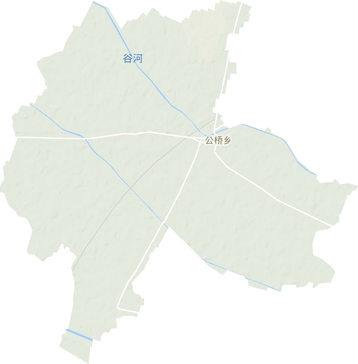 公桥乡地形地图