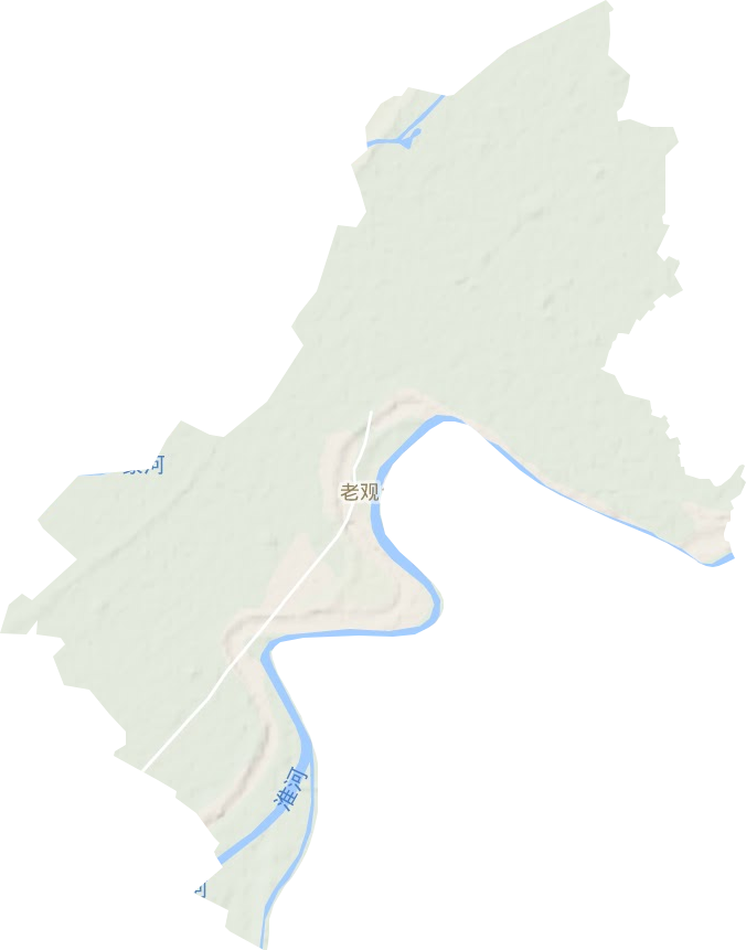 老观乡地形地图