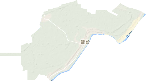 郜台乡地形地图