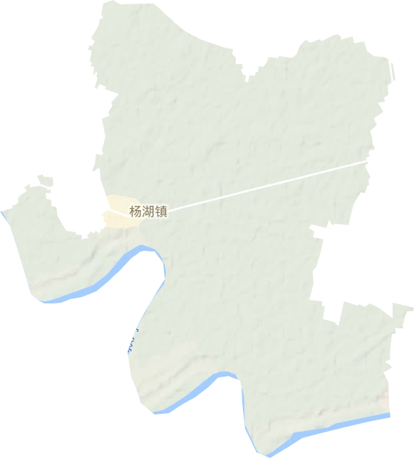 杨湖镇地形地图