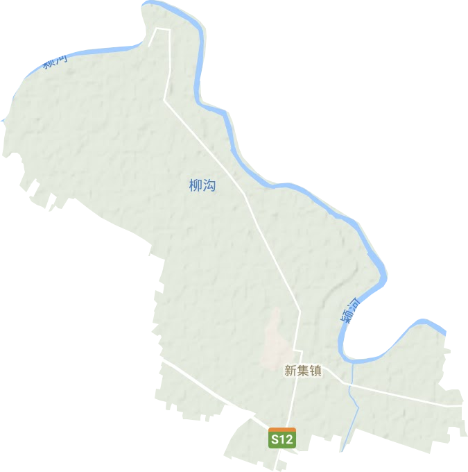 新集镇地形地图