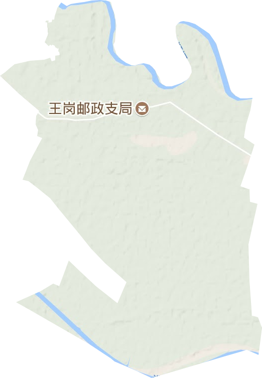 王岗镇地形地图