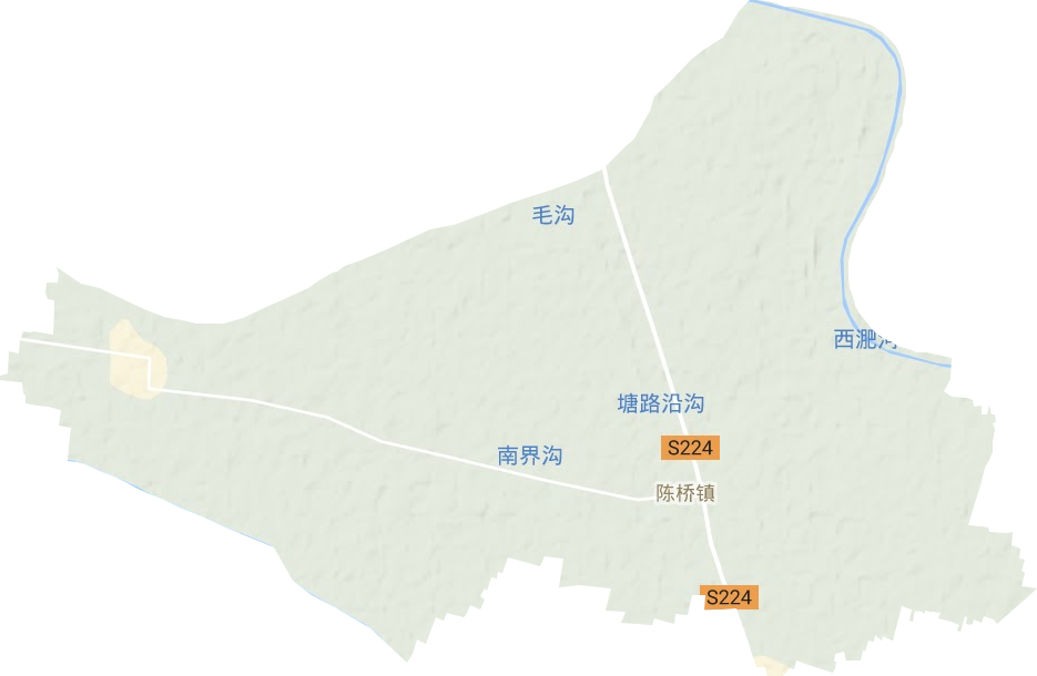 陈桥镇地形地图