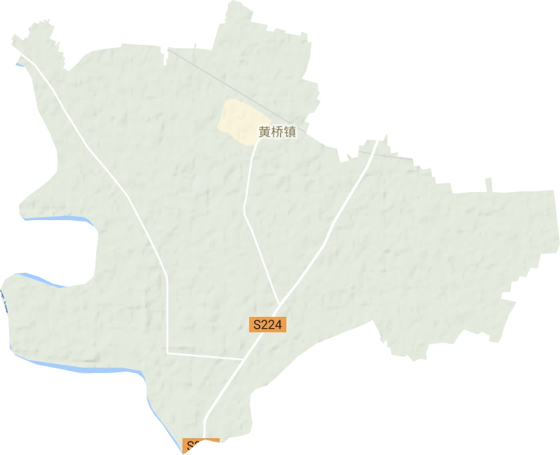 黄桥镇地形地图
