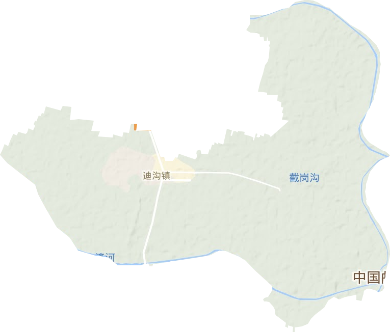 迪沟镇地形地图