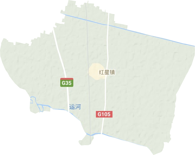 红星镇地形地图
