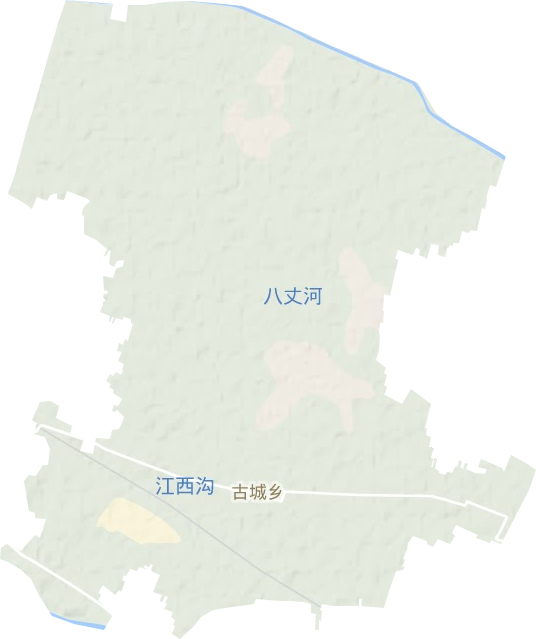 古城镇地形地图