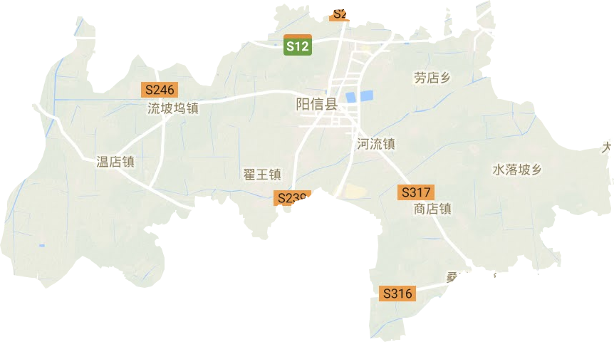 阳信县地形地图