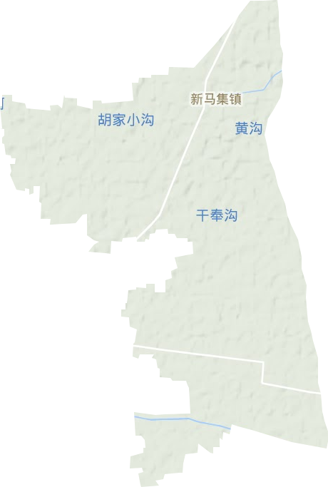新马集镇地形地图
