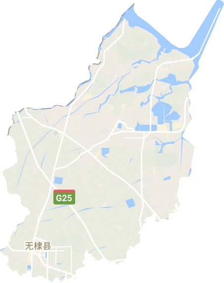 无棣县地形地图