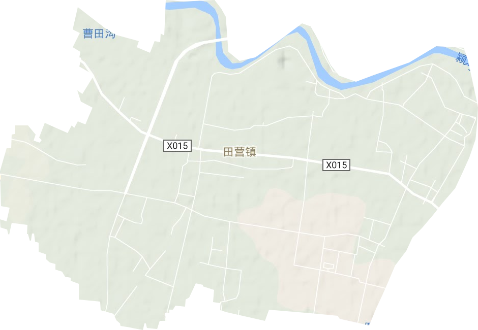 田营镇地形地图