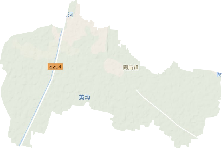 陶庙镇地形地图