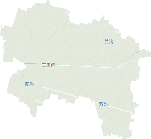 王集镇地形地图