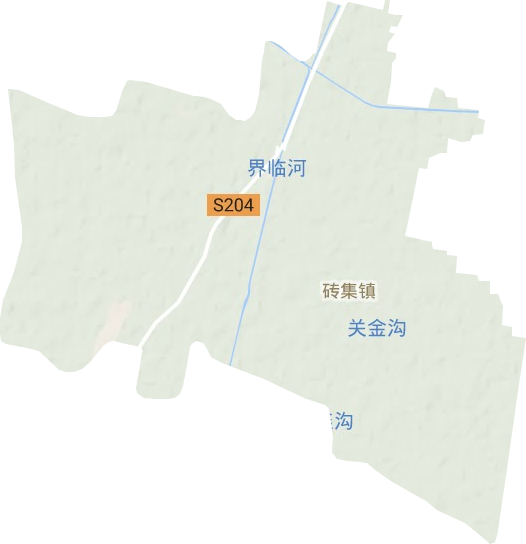 砖集镇地形地图