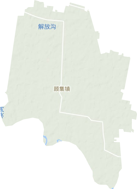 顾集镇地形地图