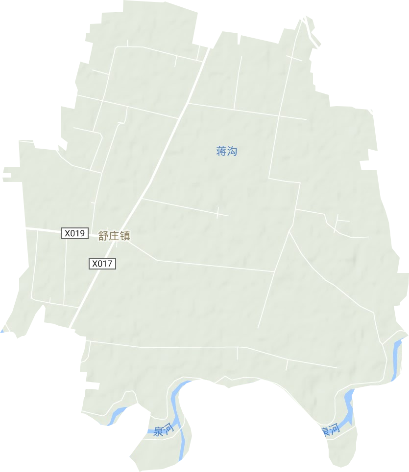 舒庄镇地形地图