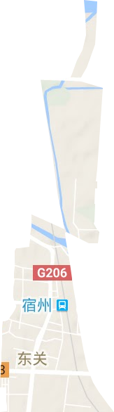 东关街道地形地图