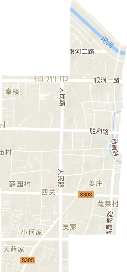 西关街道地形地图