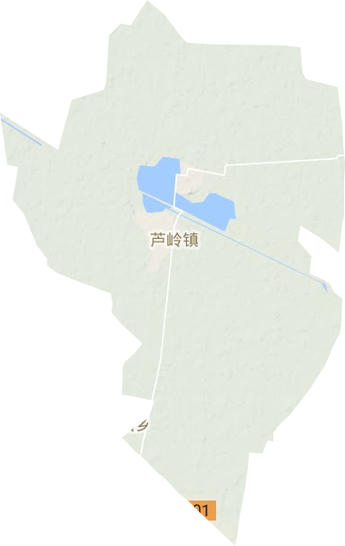 芦岭镇地形地图