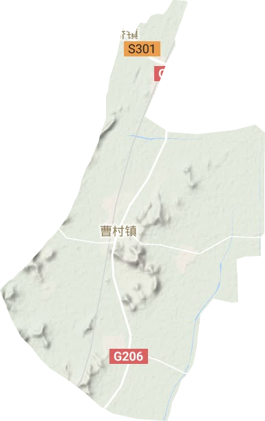 曹村镇地形地图