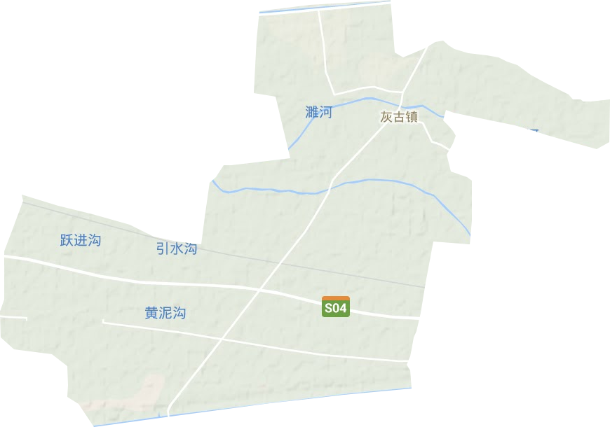 灰古镇地形地图