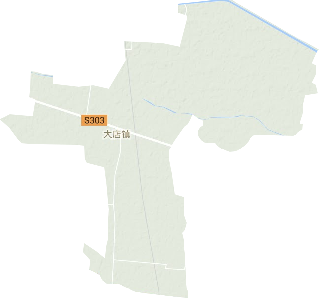 大店镇地形地图
