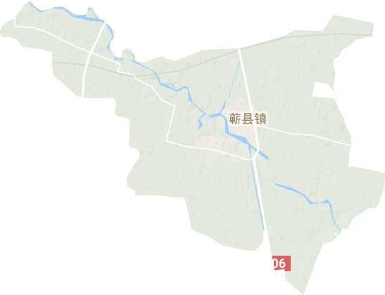 蕲县镇地形地图