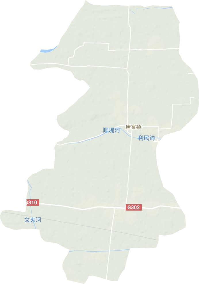 唐寨镇地形地图