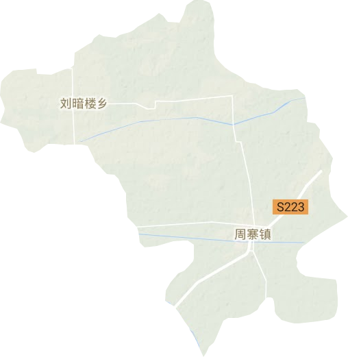 周寨镇地形地图