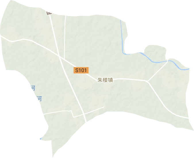 朱楼镇地形地图