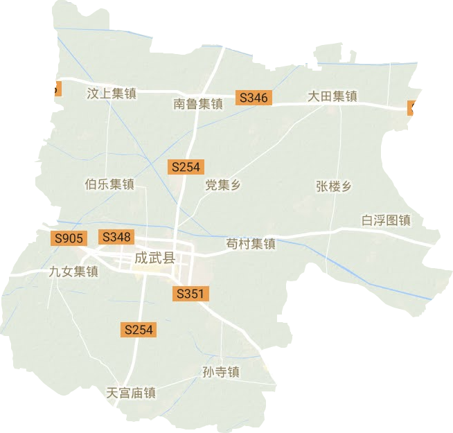 成武县地形地图