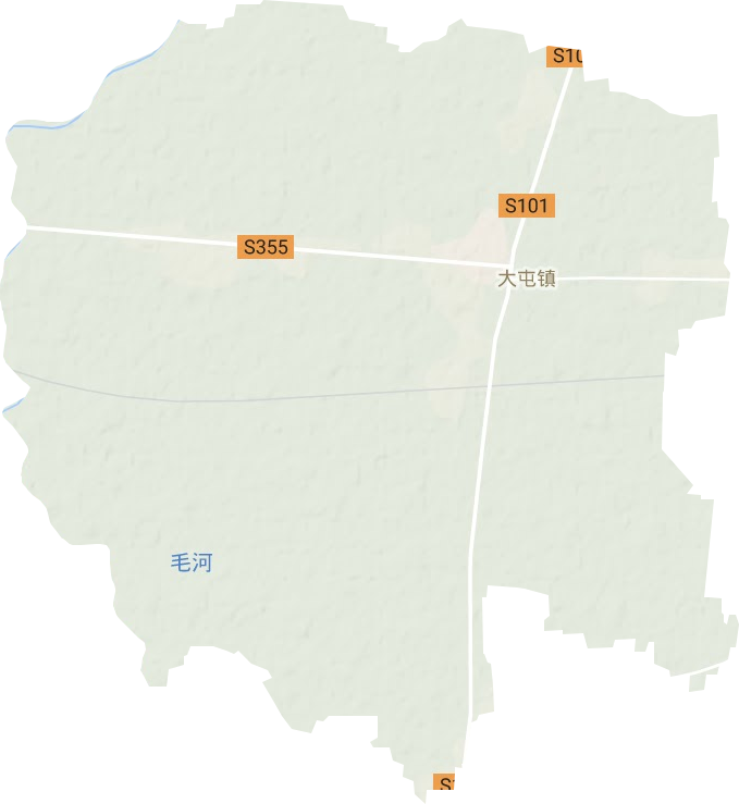 大屯镇地形地图