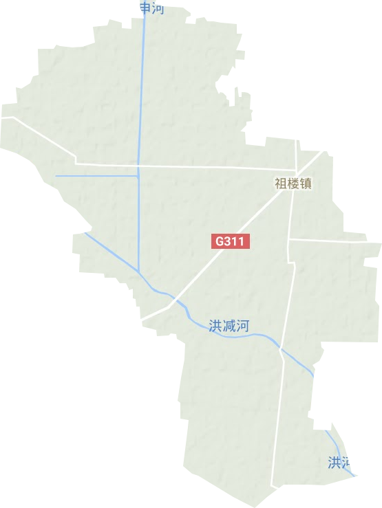 祖楼镇地形地图