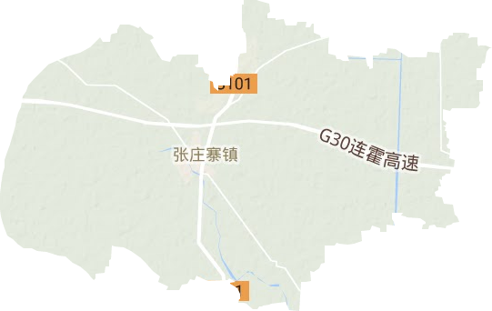 张庄寨镇地形地图