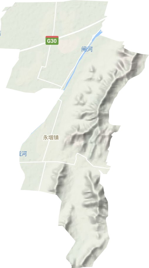 永堌镇地形地图