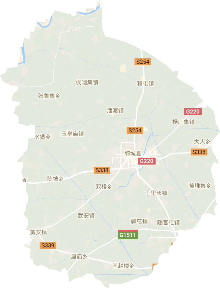 郓城县地形地图