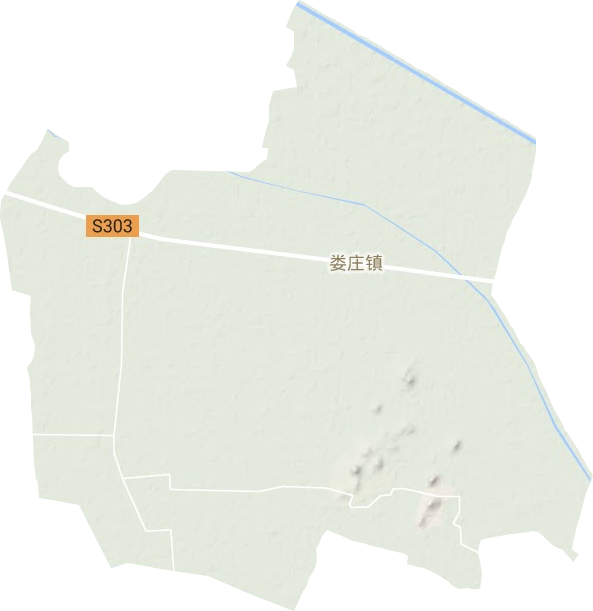 娄庄镇地形地图