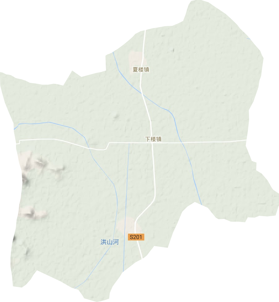 下楼镇地形地图