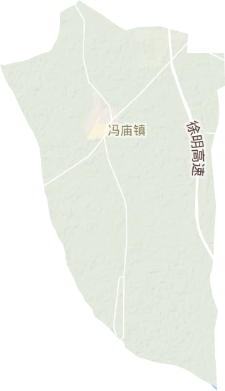 冯庙镇地形地图