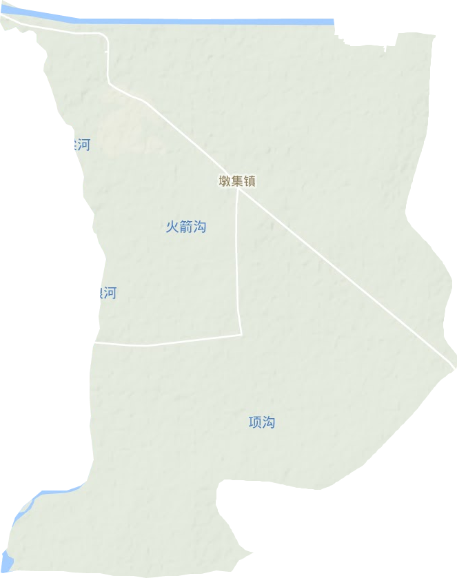 墩集镇地形地图
