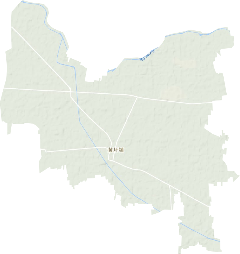 黄圩镇地形地图