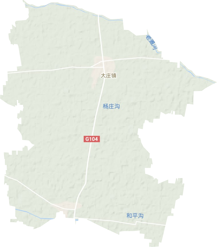 大庄镇地形地图