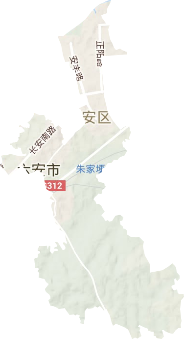 望城街道地形地图