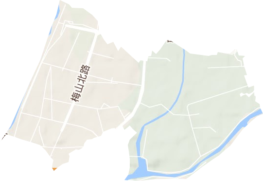 清水河街道地形地图
