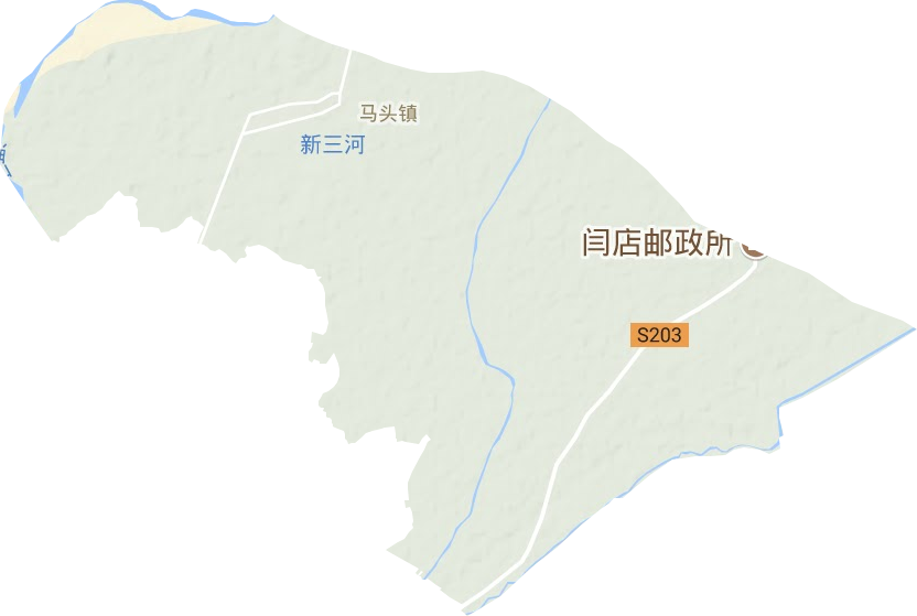 马头镇地形地图