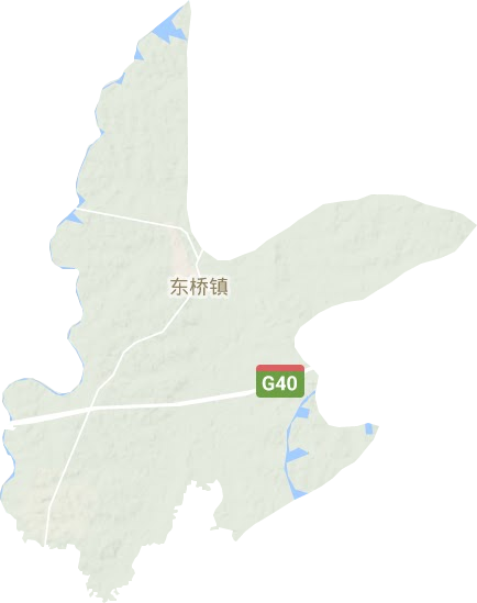 东桥镇地形地图