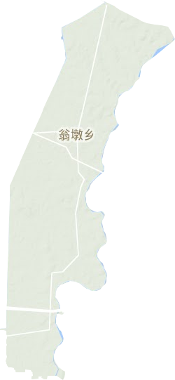 翁墩乡地形地图