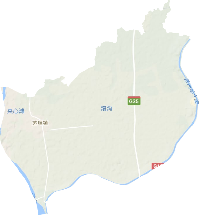 苏埠镇地形地图